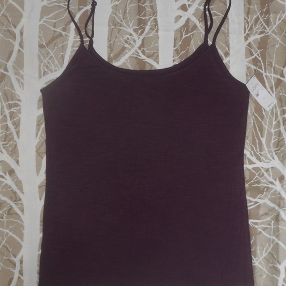 LOFT Ann Taylor Burgundy Tank Top Large L - Picture 2 of 4